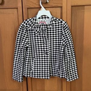 Gymboree vintage style houndstooth coat